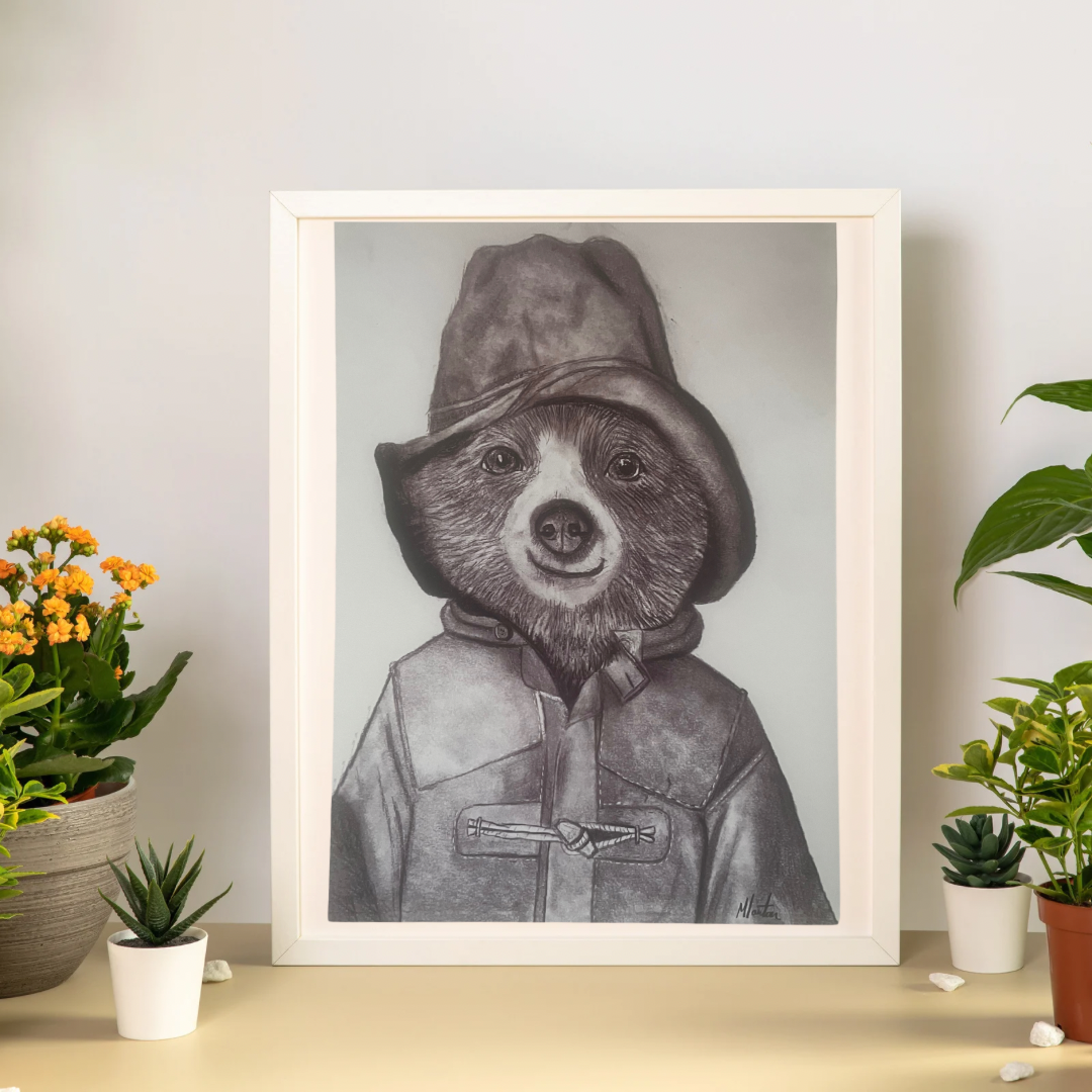 Print of “did somebody say bear?”by mlawtonart