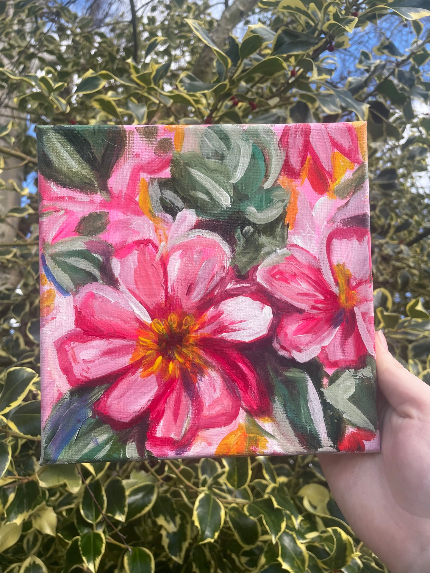 In bloom painting