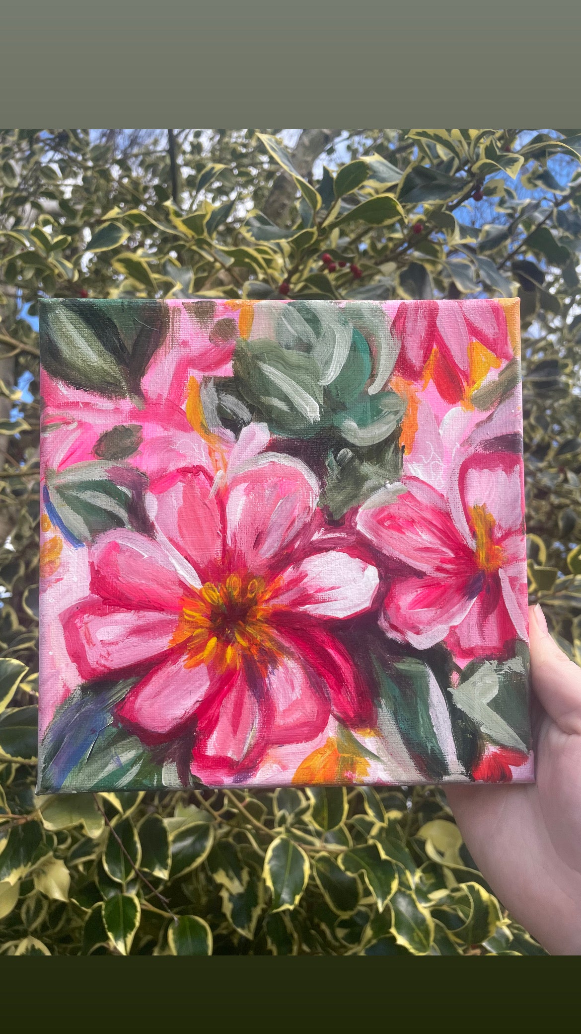In bloom painting